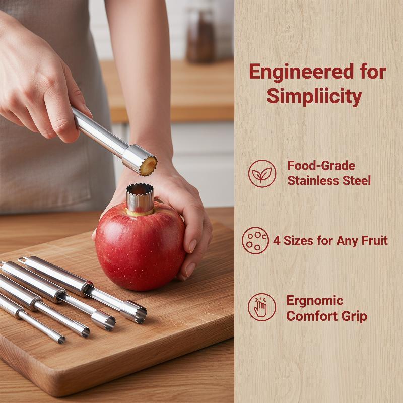 Kitchen Gadgets Kitchen - 4pcs Fruit Core Remover Cutter Kitchen