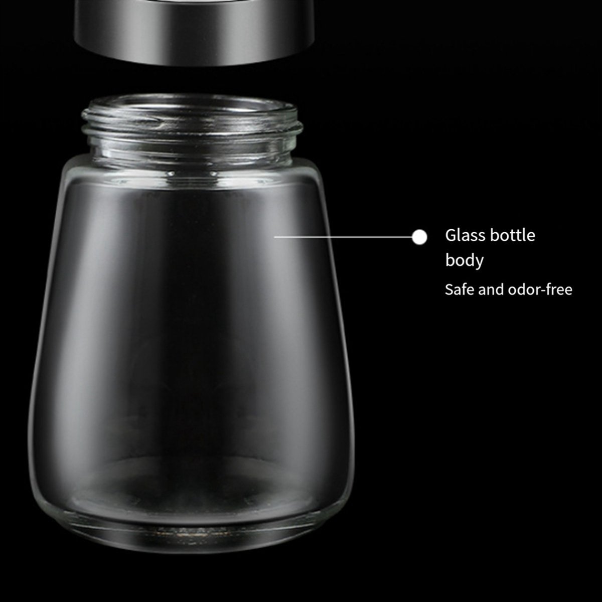 Kitchen Gadgets Kitchen - [Promotions]Manual Salt Pepper Grinder Transparent Glass