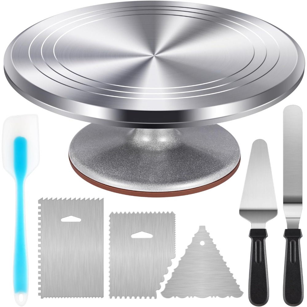 Aluminium Cake Turntable Set w - Cake Decorating Turntable 评论和价格