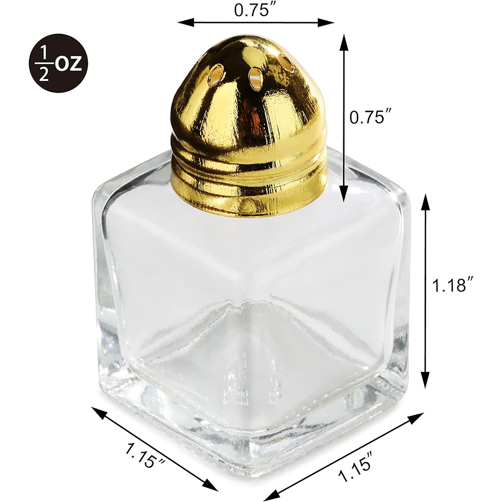 Glass Cube Mini Salt and Peppe - Korean Kitchen Gadgets 评论和价格