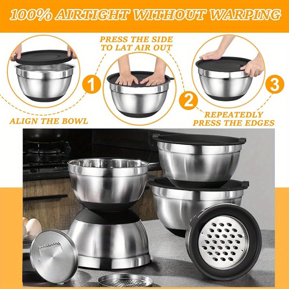 17pcs, Stainless Steel Mixing  - Kitchen Gadgets Kitchen 评论和价格