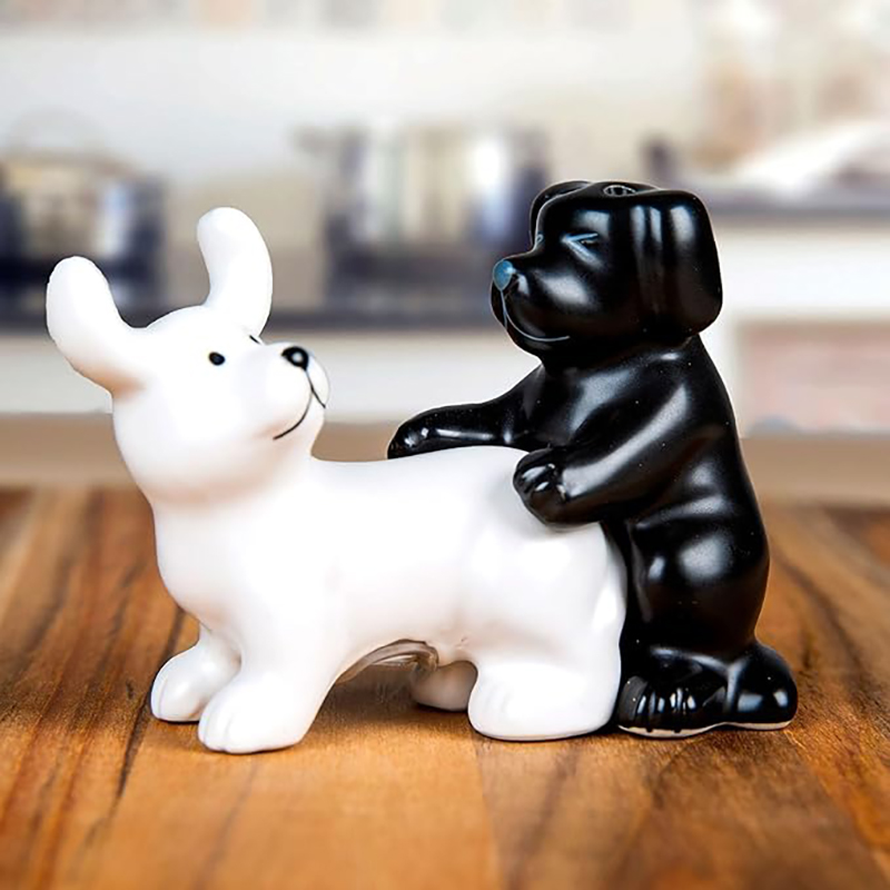 Black And White Ceramic Dog Sa - Korean Kitchen Gadgets 评论和价格