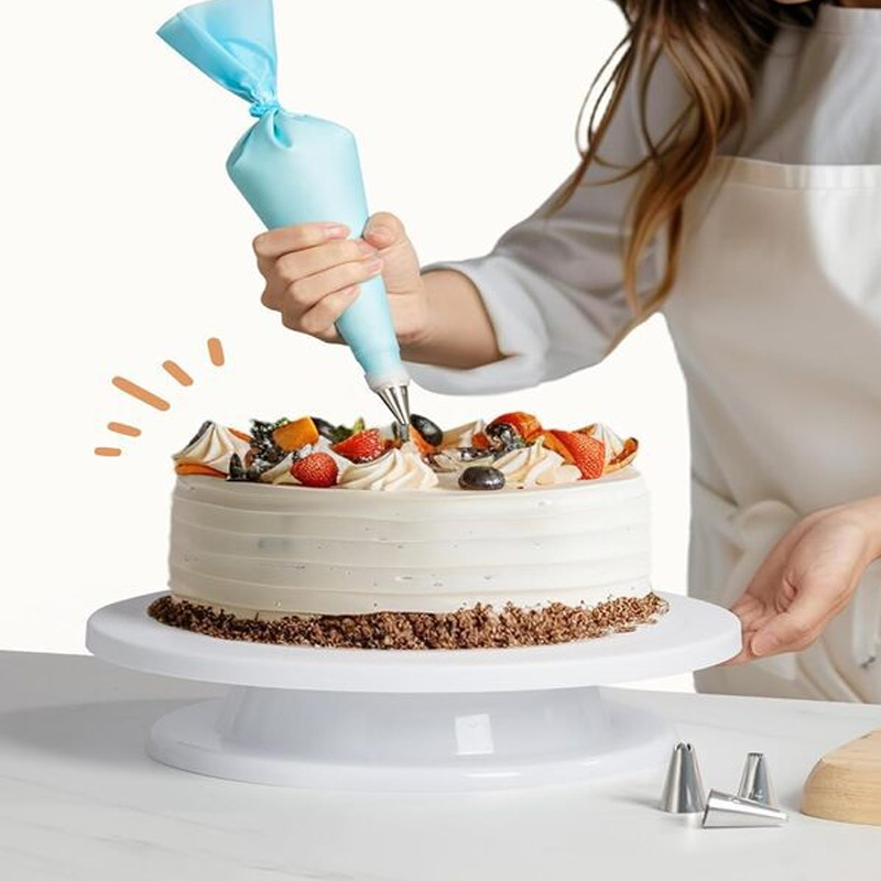 Non-Slip Turntable for Beginne - Cake Decorating Turntable 评论和价格