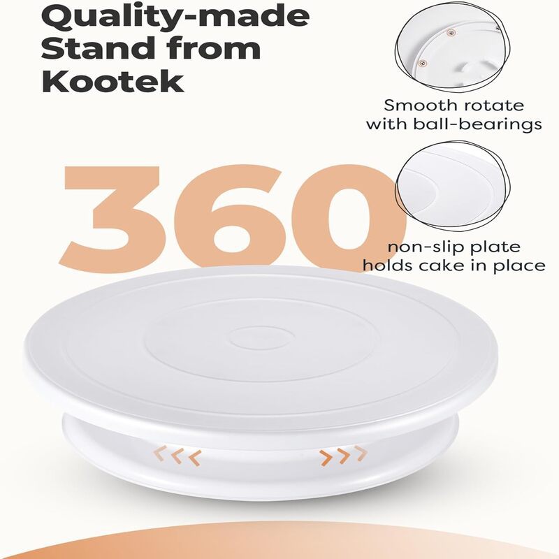Non-Slip Turntable for Beginne - Cake Decorating Turntable 评论和价格