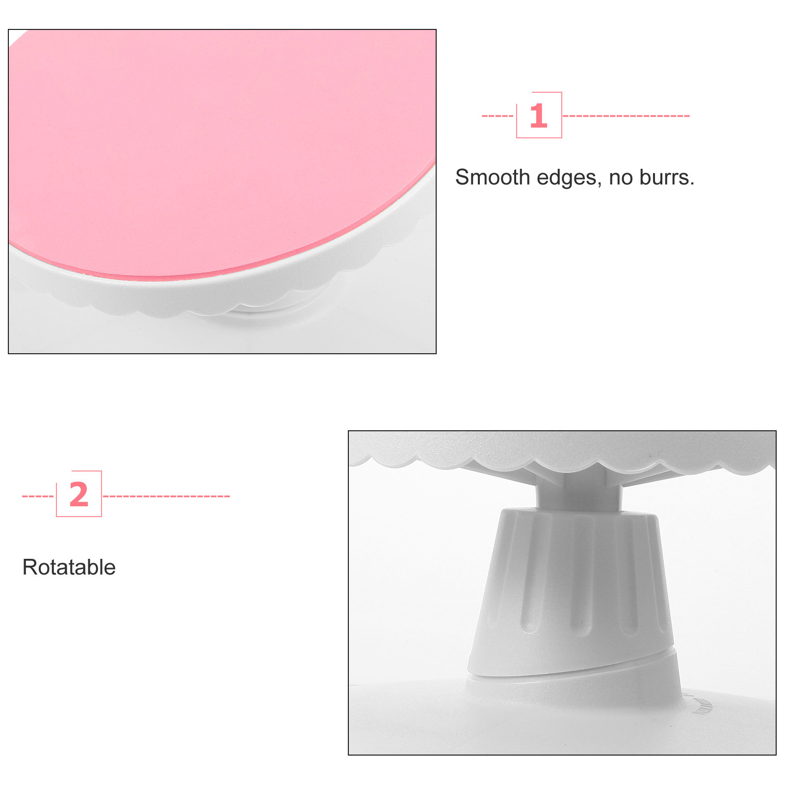 Premium Plastic Cake Turntable - Cake Decorating Turntable 评论和价格