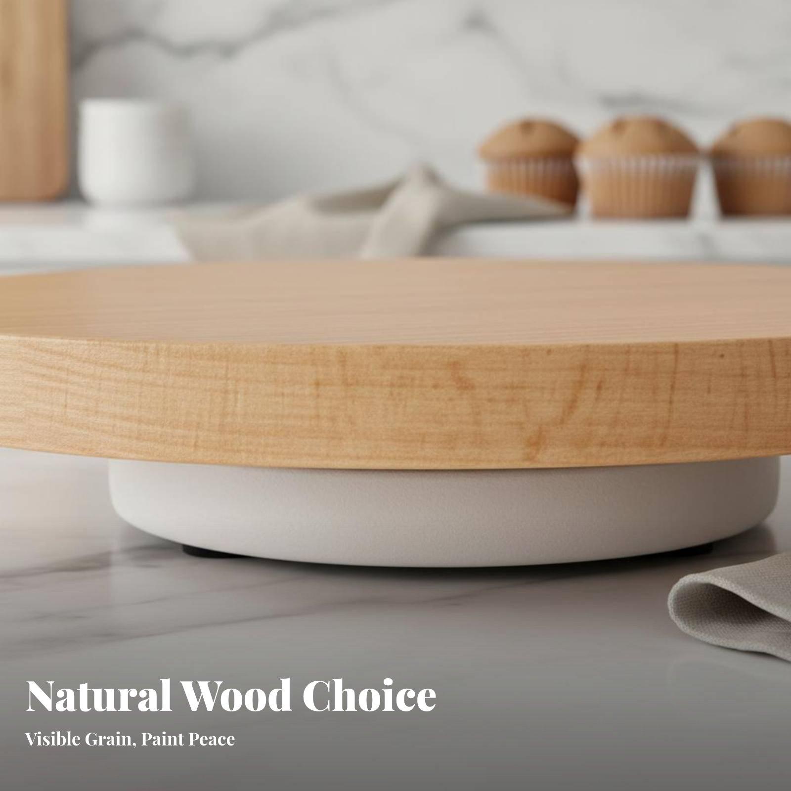Solid Wood Cake Turntable Rota - Cake Decorating Turntable 评论和价格