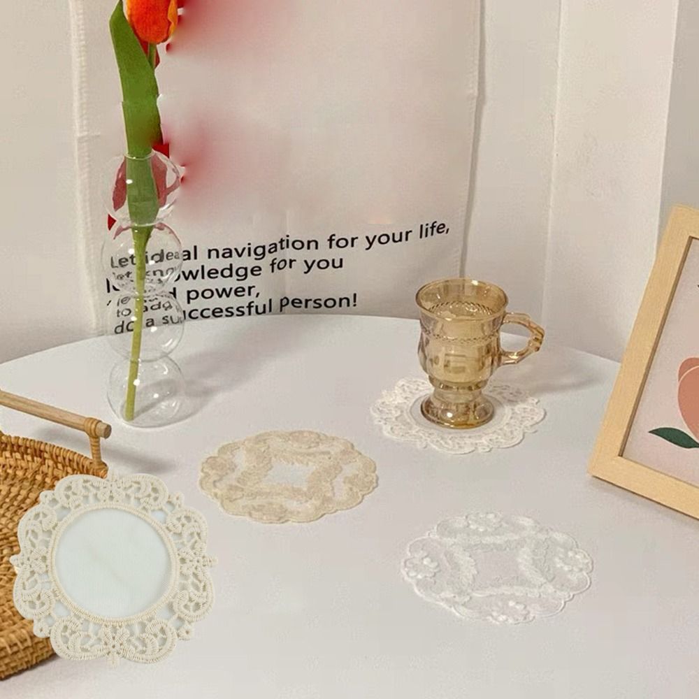 Napkin Lace Embroidered Coaste - Korean Kitchen Gadgets 评论和价格