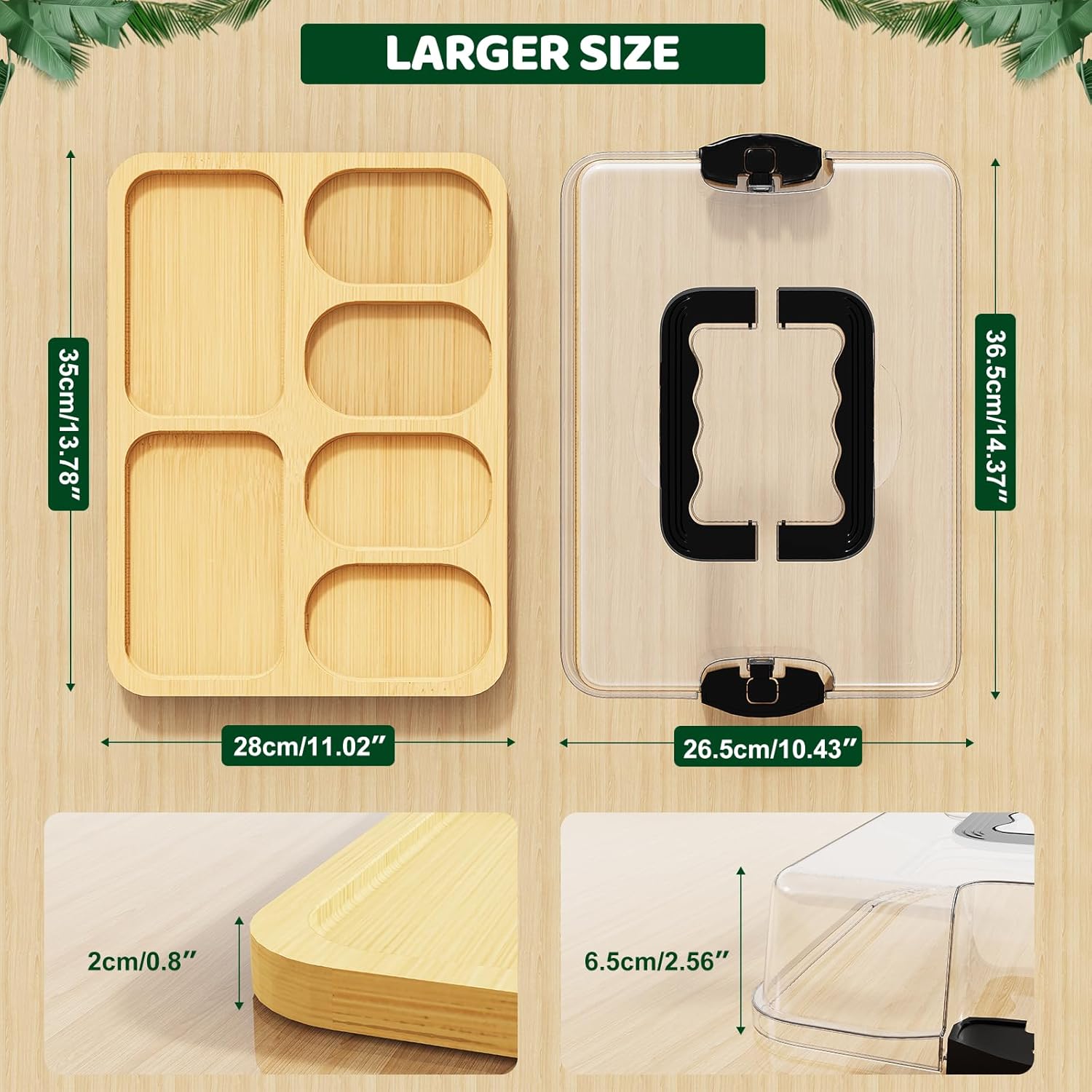 2-in-1 Eco-friendly Large Bamb - Bamboo Cutting Board 评论和价格