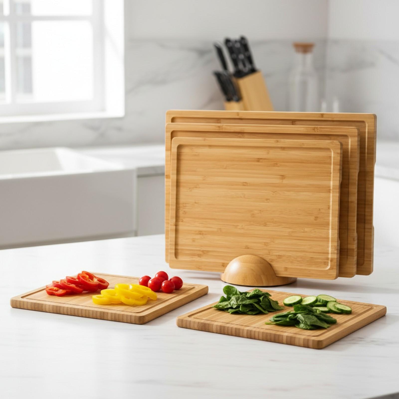 3 Pieces Bamboo Cutting Board  - Bamboo Cutting Board 评论和价格