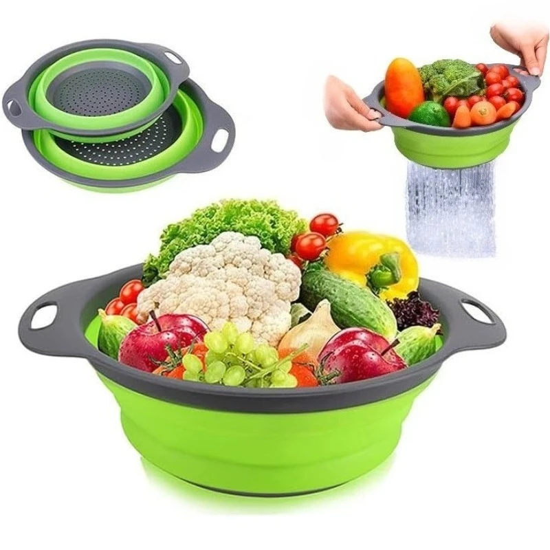 1Pc Foldable Silicone Strainer - Kitchen Gadgets Kitchen 评论和价格