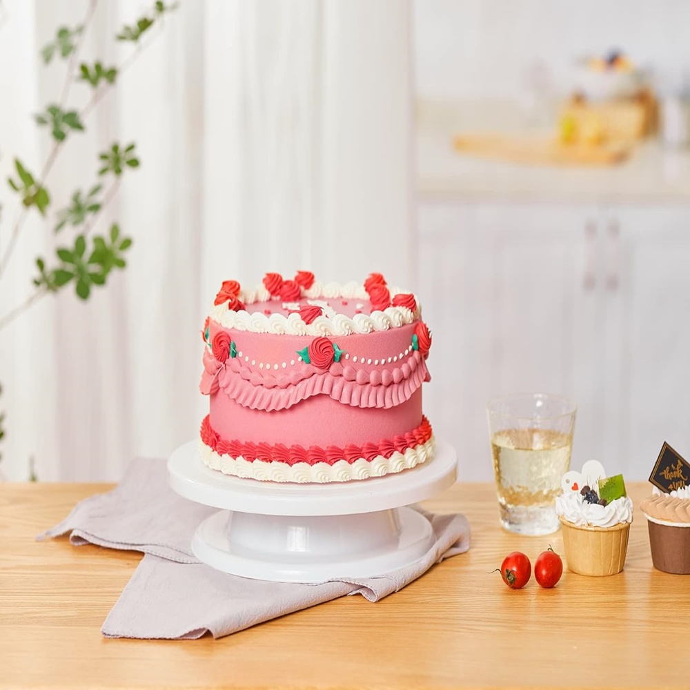 Plastic Revolving Cake Turntab - Cake Decorating Turntable 评论和价格