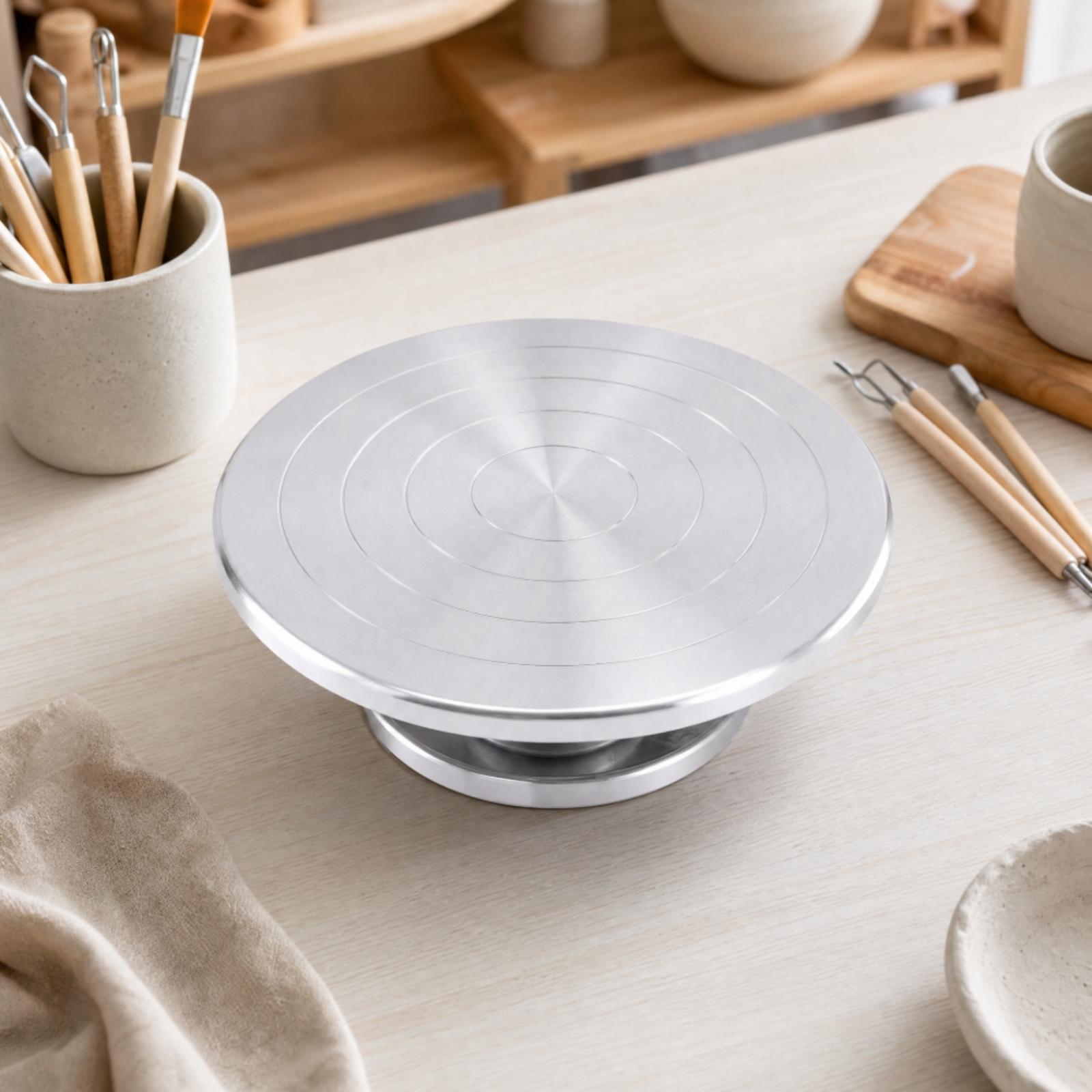 Smooth Rotating Pottery Turnta - Cake Decorating Turntable 评论和价格