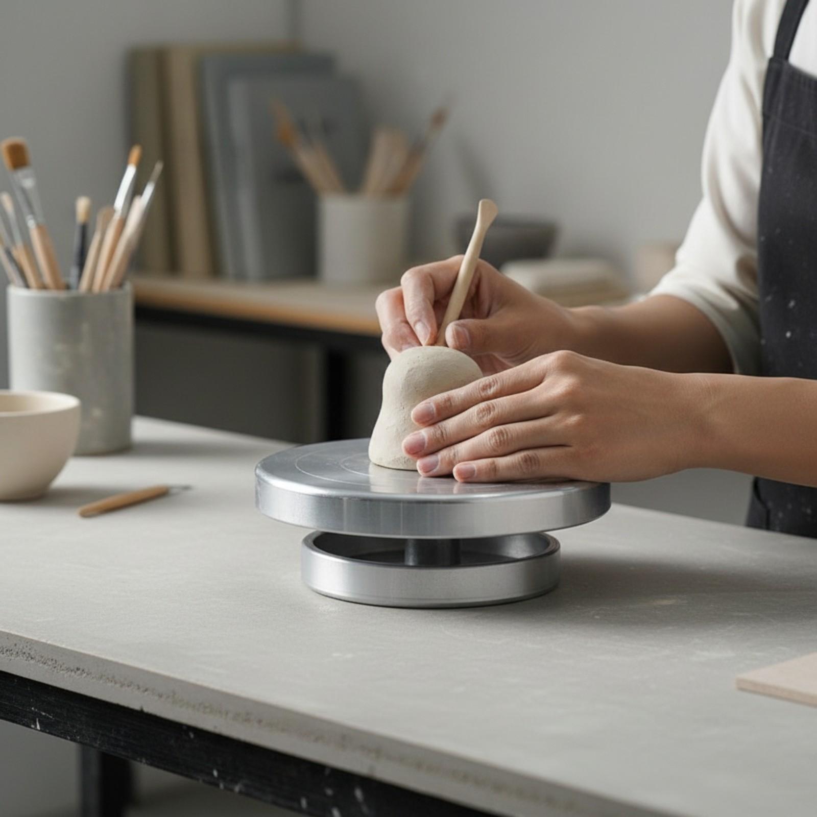 Smooth Rotating Pottery Turnta - Cake Decorating Turntable 评论和价格